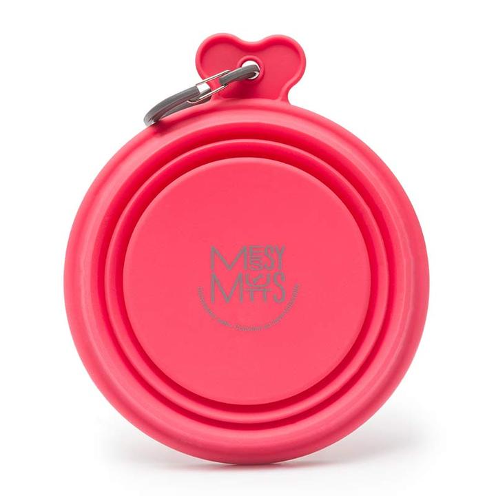 Messy Mutts Collapsible Silicone Bowl Red - Small