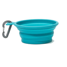 Load image into Gallery viewer, Messy Mutts Collapsible Silicone Bowl Blue - Large