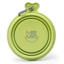 Load image into Gallery viewer, Messy Mutts Collapsible Silicone Bowl Green - Large