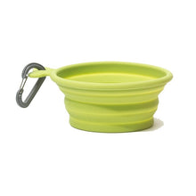 Load image into Gallery viewer, Messy Mutts Collapsible Silicone Bowl Green - Large