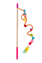 Load image into Gallery viewer, Chilly Dog Wooly Cat Wand Toy - Flower/Pom Pom