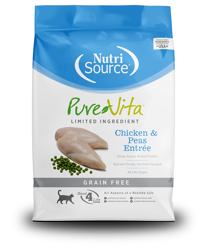 PureVita Dry Cat Food Grain-Free Chicken & Peas Entrée