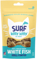 Treat Planet Surf Kitty Kitty Freeze-Dried Chicken Whitefish Krill Coated Cat Treats 0.75oz