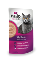 Load image into Gallery viewer, Nulo Wet Cat Food FreeStyle Silky Mousse Grain-Free Beef &amp; Sardine Recipe 2.8oz Pouch Single