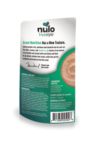 Nulo Wet Cat Food FreeStyle Silky Mousse Grain-Free Chicken & Duck Recipe 2.8oz Pouch Single