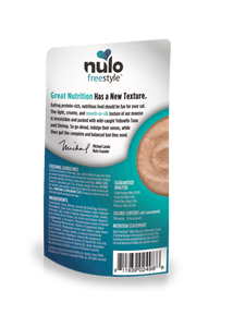 Nulo Wet Cat Food FreeStyle Silky Mousse Grain-Free Yellowfin Tuna & Shrimp Recipe 2.8oz Pouch Single