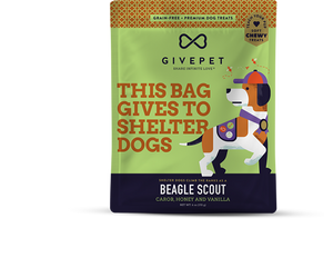 GivePet Soft Dog Treats - Grain-Free Beagle Scout 6oz Bag