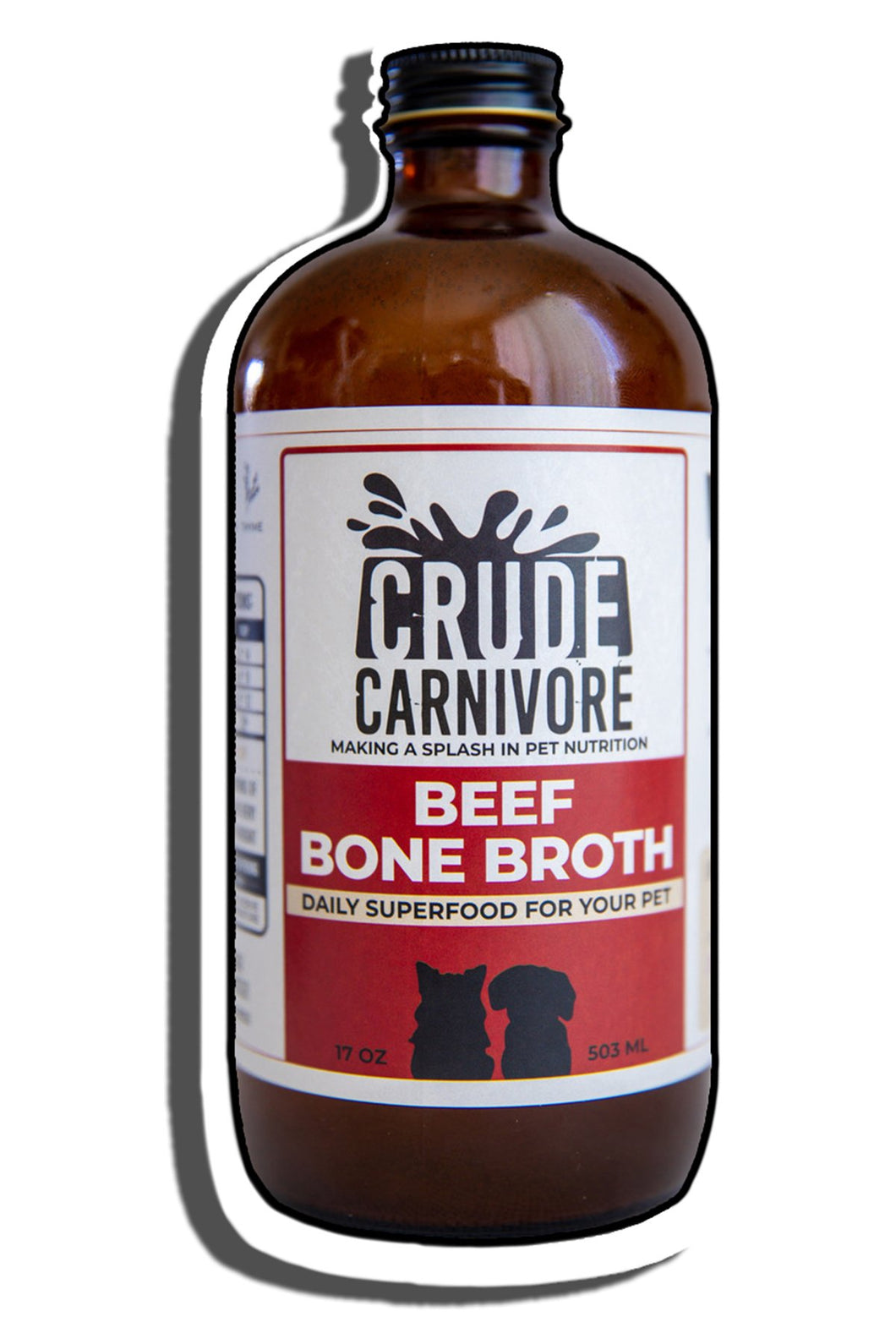Crude Carnivore Bone Broth - Beef 16oz