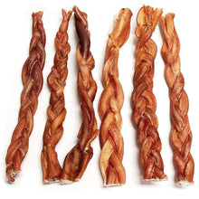Load image into Gallery viewer, Tuesday's Natural Dog Company Individual Bully Stick - Odor Free - Thick Braided - 12"