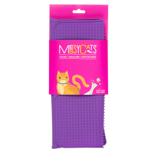 Messy Cats Silicone Litter Mat - Purple
