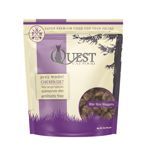 Steve's Quest Frozen Raw Cat Food - Chicken Diet 2lb Bag