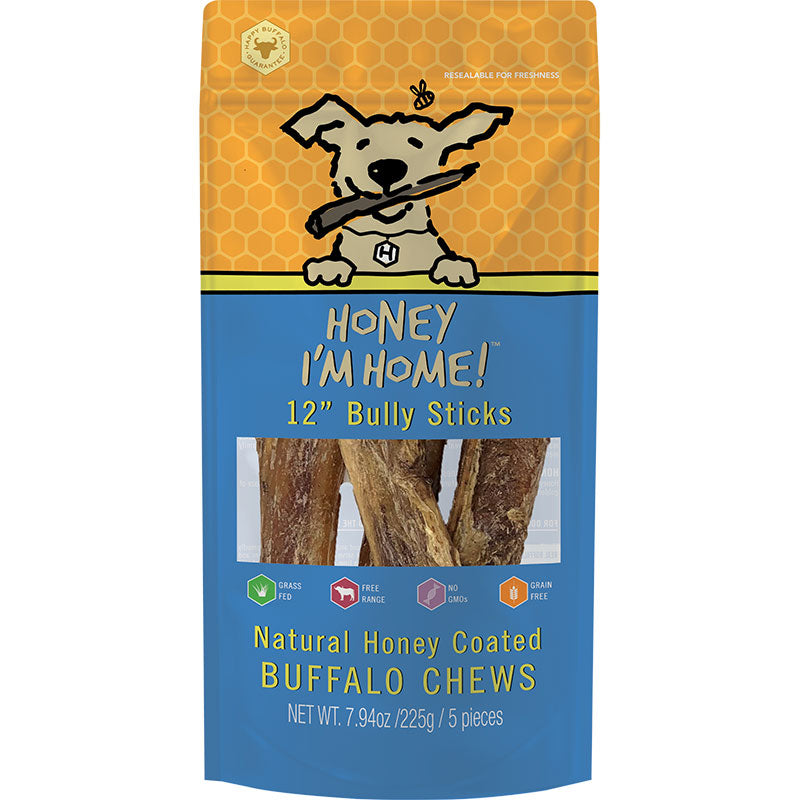Honey I'm Home! Buffalo Bully Sticks 12
