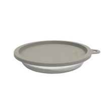 Load image into Gallery viewer, Messy Cats Silicone Saucer-Shaped Air-Tight Lid 1.75 Cup - Grey