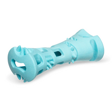Load image into Gallery viewer, Messy Mutts Totally Pooched Chew n' Stuff Foam Rubber Dog Toy 6" - Teal