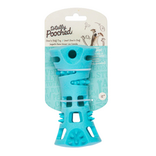 Load image into Gallery viewer, Messy Mutts Totally Pooched Chew n' Stuff Foam Rubber Dog Toy 6" - Teal