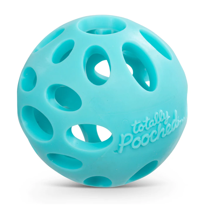 Messy Mutts Totally Pooched Huff'n Puff Dog Ball Foam Rubber 2.5