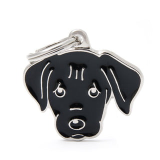 My Family USA Pet Tag - Dog Breeds - Labrador - Black
