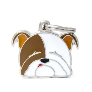 My Family USA Pet Tag - Dog Breeds - English Bulldog