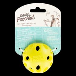Messy Mutts Totally Pooched Huff'n Puff Dog Ball Foam Rubber Large - Green