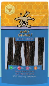 Honey I'm Home! Buffalo Gullet Sticks 3.5oz Bag