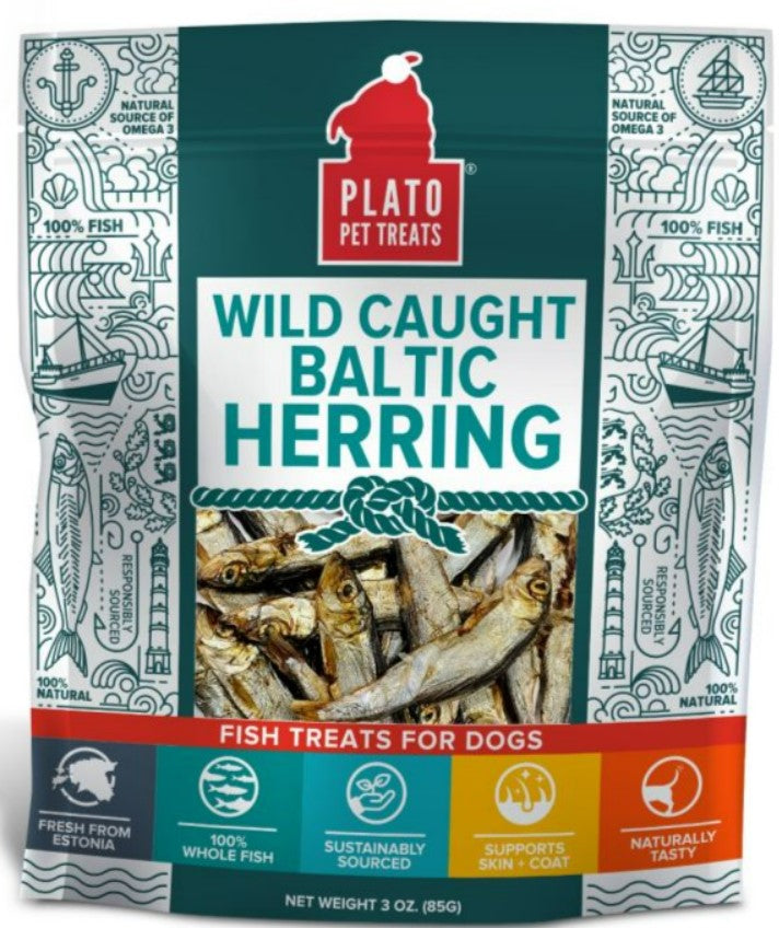 Plato Baltic Herring Treats 3oz Bag