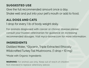 Adored Beast Apothecary Myco-Biome Medicinal Mushrooms - Turkey Tail Mushrooms | Liquid Triple Extract 59ml