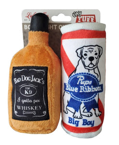 Lulubelles® Tiny Tuffs 2pk Dog Toy - Boys Night Out