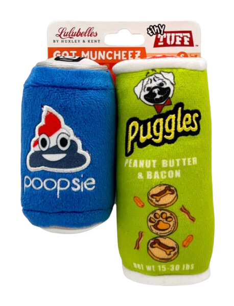 Lulubelles® Tiny Tuffs 2pk Dog Toy - Got Muncheez