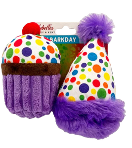 Lulubelles® Tiny Tuffs 2pk Dog Toy - It's My Barkday
