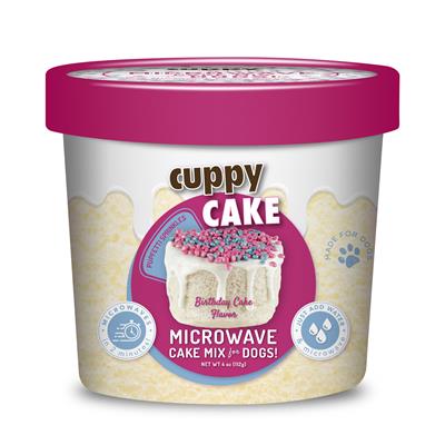 Cuppy Cake Microwave Cake Mix for Dogs - Birthday Cake
