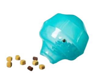 Messy Mutts Totally Pooched Stuff n' Wobble Ball - Teal