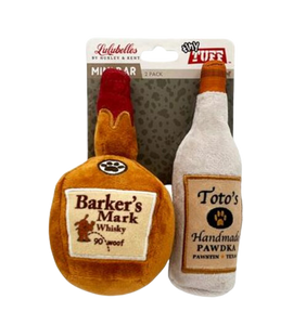 Lulubelles® Tiny Tuffs 2pk Dog Toy - Mini Bar