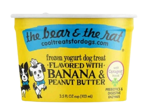 The Bear & The Rat 3.5oz Banana PB Frozen Yogurt Cup Single
