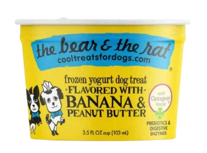 The Bear & The Rat 3.5oz Banana PB Frozen Yogurt Cup Single