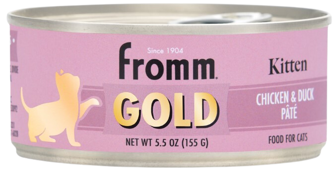 Fromm Wet Cat Food Gold Kitten Chicken & Duck Pate 5.5oz Can Single