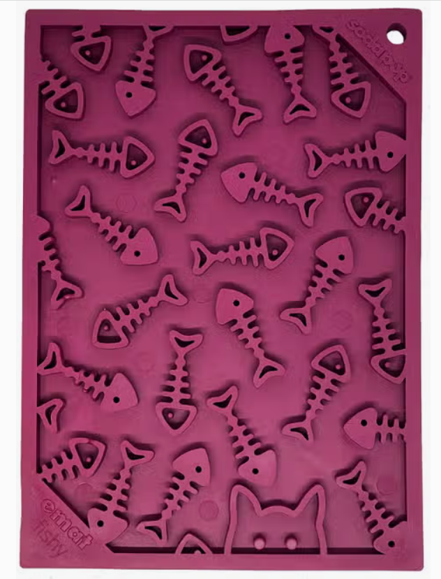 SodaPup Fishy Design Emat Enrichment Licking Mat - Small