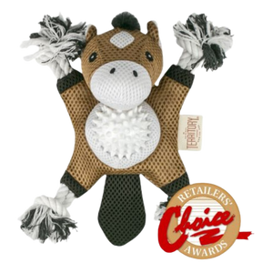 Territory 2-In-1 Dog Toy - Farm Horse 10"