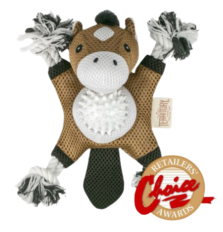 Territory 2-In-1 Dog Toy - Farm Horse 10