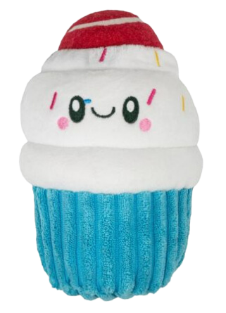 Territory 2-In-1 Plush Dog Toy - Cupcake with Removable Fetch Ball 6