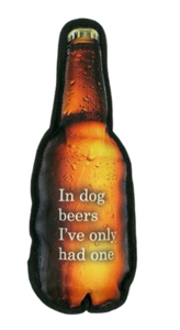 Territory Crunch Dog Toy - Beer Bottle 11"