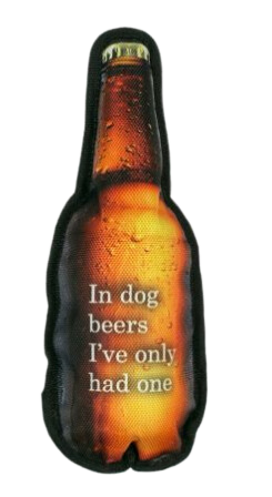 Territory Crunch Dog Toy - Beer Bottle 11