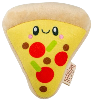 Territory Plush Squeaker Dog Toy - Pizza 6