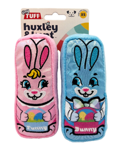 *Seasonal - SPRING* Lulubelles® Tiny Tuffs 2pk Dog Toy - Funny Bunnies