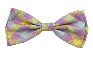 Huxley & Kent Lavender Lemon Check Bow Tie