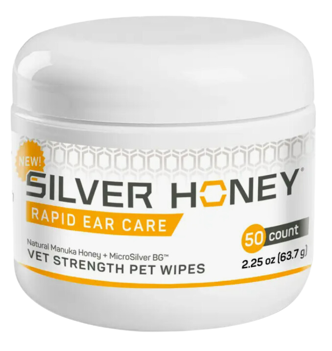Absorbine Silver Honey™ Dog & Cat Rapid Ear Care Pet Wipes 50ct.