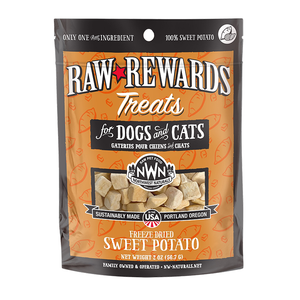 Northwest Naturals Raw Rewards Freeze-Dried Dog & Cat Treats Sweet Potato 2oz Bag