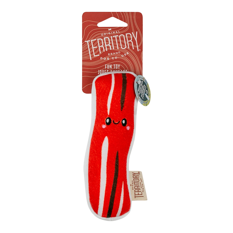 Territory Plush Squeaker Dog Toy - Bacon 7
