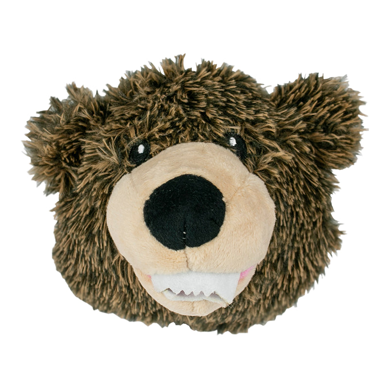 Tall Tails 2-in-1 Dog Toy - Grizzly Head 4