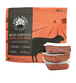 Oma's Pride Frozen Raw Woof Complete Canine Lamb Recipe 6lb Bag
