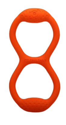 Tall Tails Natural Rubber Dog Toy - GOAT Tug Orange- 11